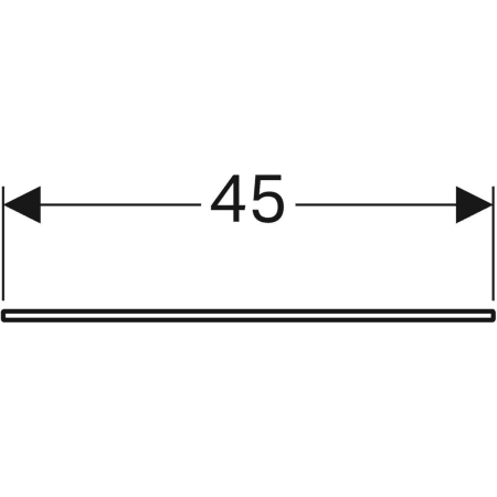 Geberit Glasablage „Xeno²“ 45 × 0,8 × 45 cm Geberit Glasablage „Xeno²“ 45 × 0,8 × 45 cm