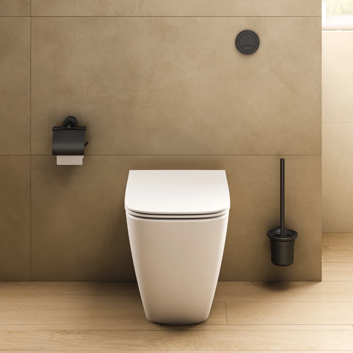 Ideal Standard Toilettenbürstengarnitur „IOM“ 11,5 × 38,4 cm, Befestigung verdeckt Ideal Standard Toilettenbürstengarnitur „IOM“ 11,5 × 38,4 cm, Befestigung verdeckt