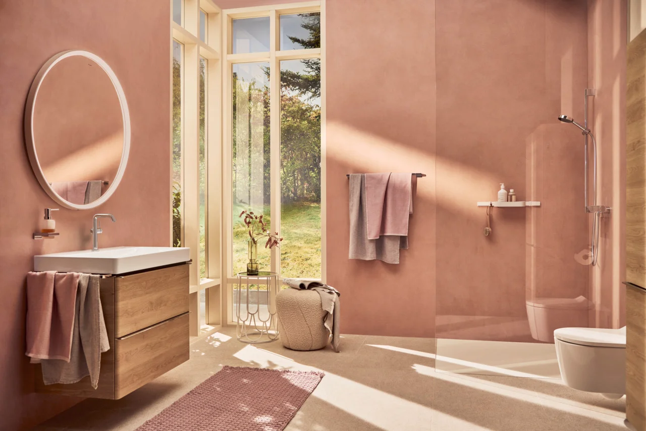 Hansgrohe Tecturis S Einhebel-Waschtischmischer Chrom, Ausladung 154 mm, Auslaufhöhe 187 mm, Schwenkbereich 120°, Push-Open Ablaufgarnitur G 1¼, max. Durchflussmenge 4 l/min
