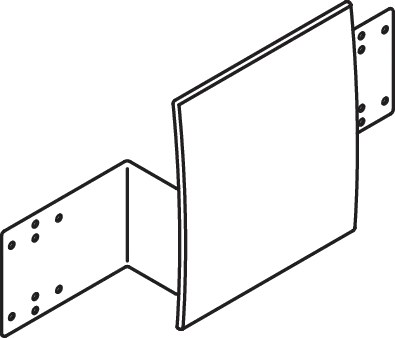 Rückenstütze für Wandstütz- u. Stützklappgriffe 950.50. signalweiß Rückenstütze für Wandstütz- u. Stützklappgriffe 950.50. signalweiß