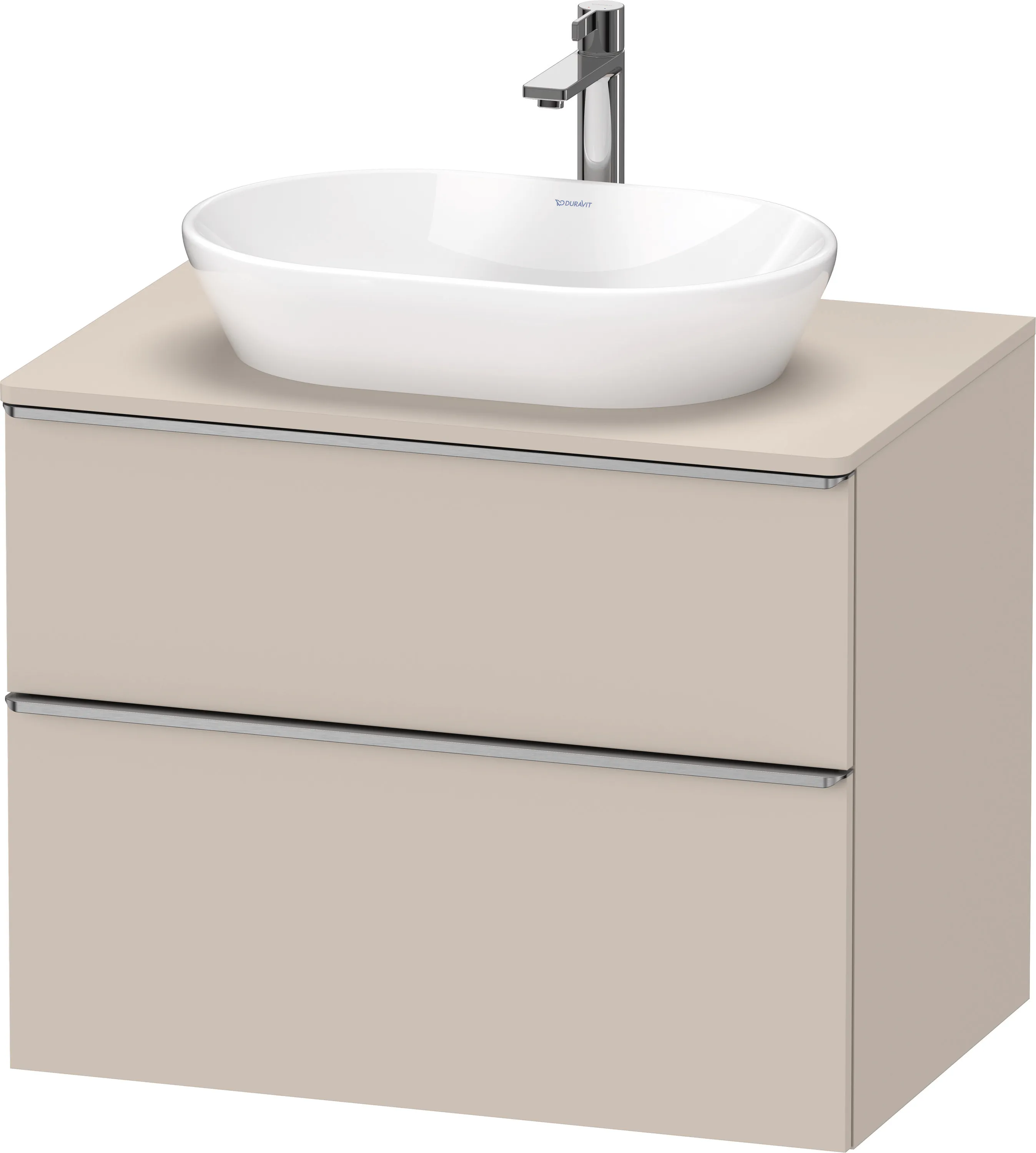 Duravit Waschtischunterschrank wandhängend „D-Neo“ 80 × 66,4 × 55 cm Taupe Matt