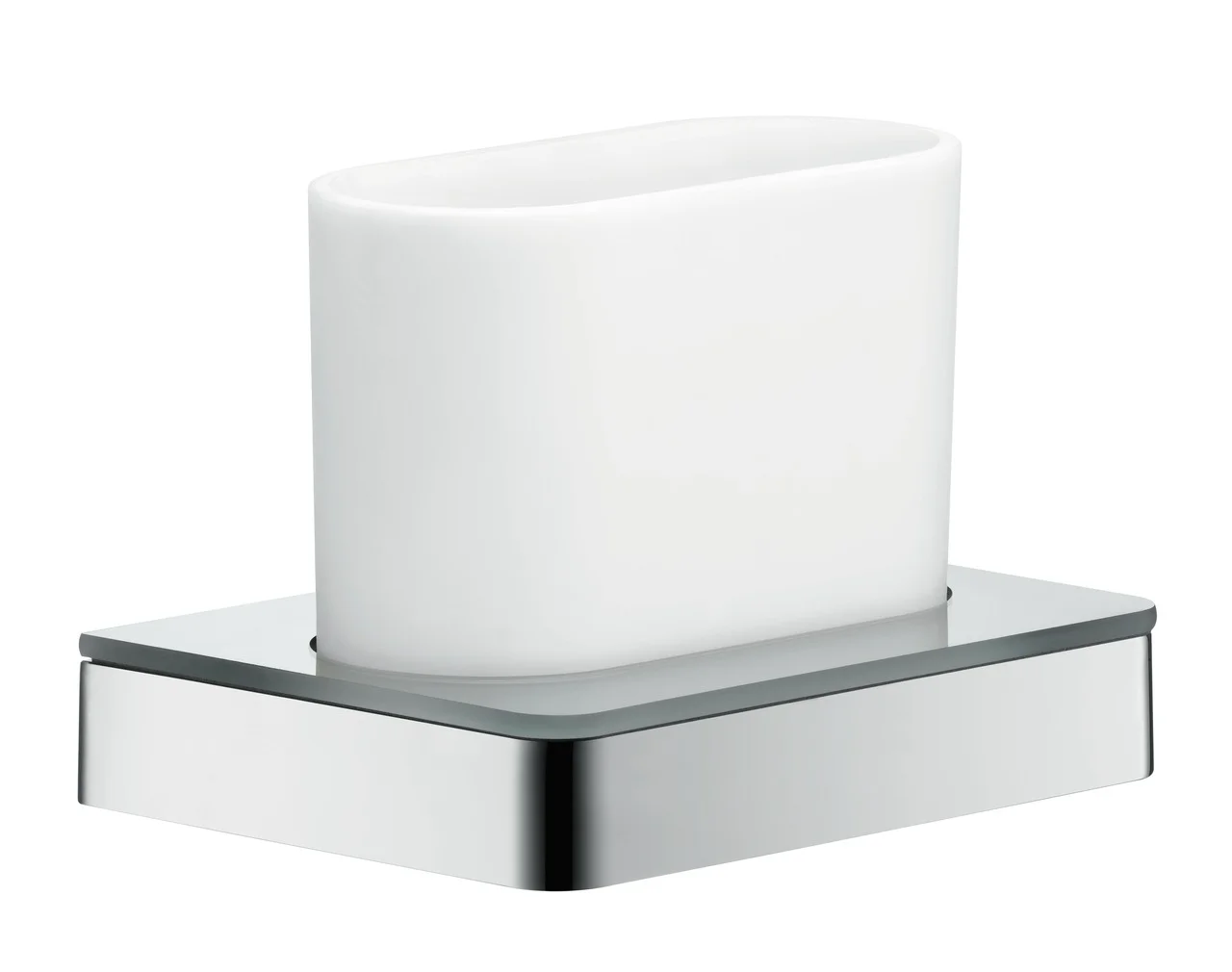 Hansgrohe Axor Universal Softsquare Zahnputzbecher Chrom, Wandmontage, Bohrabstand 108 mm, Durchmesser Bohrloch 6 mm Hansgrohe Axor Universal Softsquare Zahnputzbecher Chrom, Wandmontage, Bohrabstand 108 mm, Durchmesser Bohrloch 6 mm