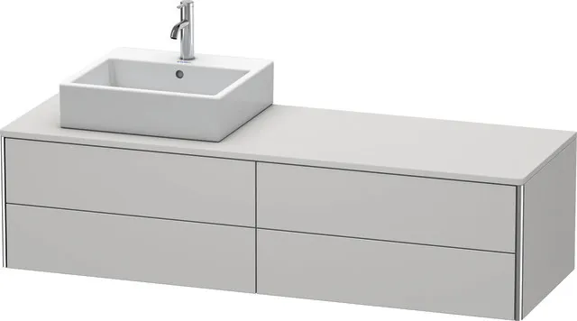 Duravit Waschtischunterschrank wandhängend „XSquare“ 160 × 40 × 54,8 cm Nordic Weiß Seidenmatt Duravit Waschtischunterschrank wandhängend „XSquare“ 160 × 40 × 54,8 cm Nordic Weiß Seidenmatt