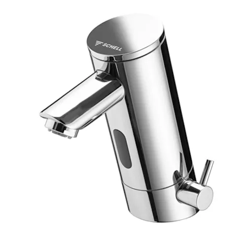 Waschtisch-Armatur PURIS E, Elektronisch, HD-M - Hochdruck Mischwasser, Infrarot, Steckernetzteil 9 VDC, 100 - 240 VAC, 50 - 60 Hz, G 3/8 IG, chrom