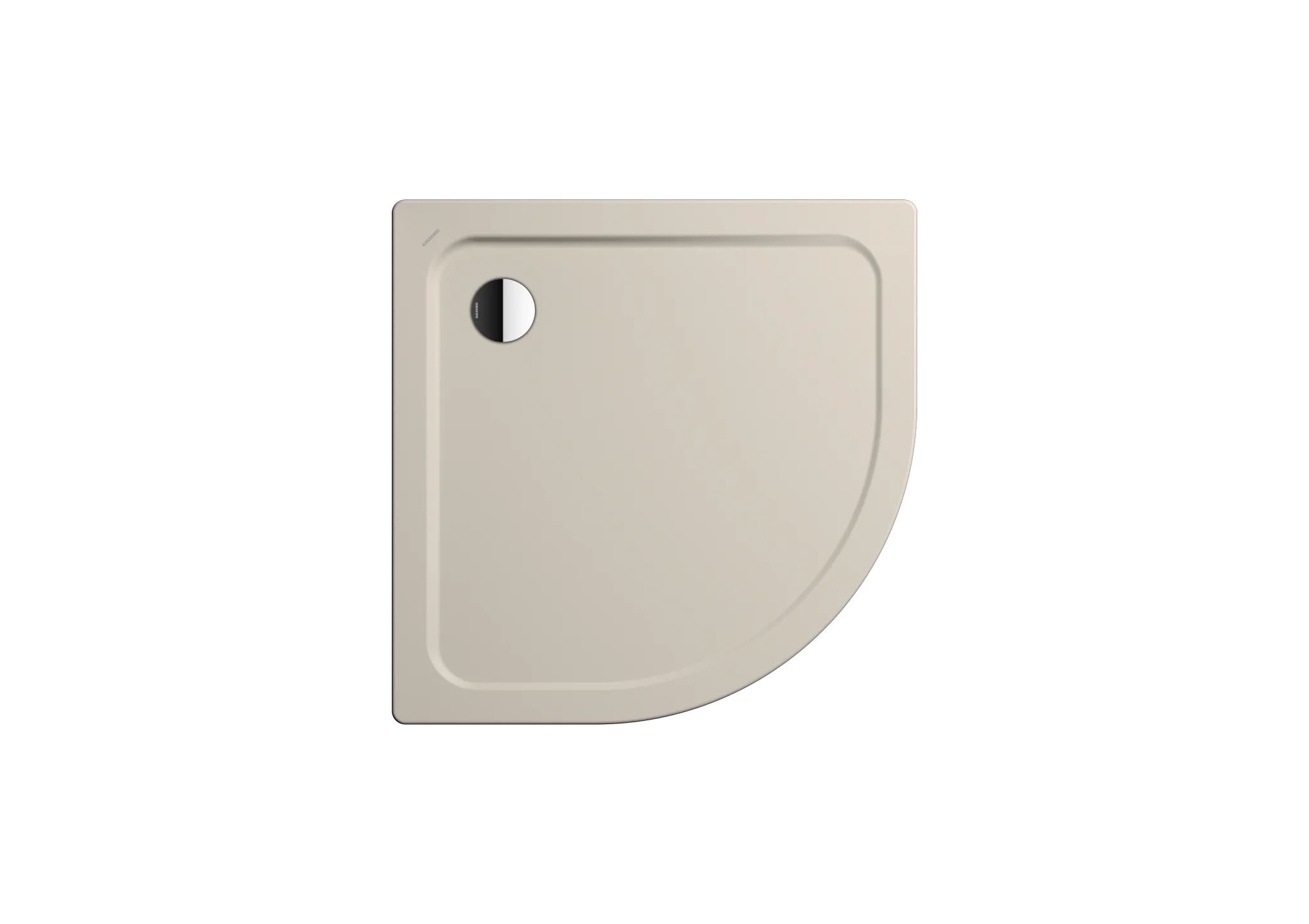 Kaldewei viertelkreis Duschwanne „Arrondo“ 90 × 90 cm in warm grey 10