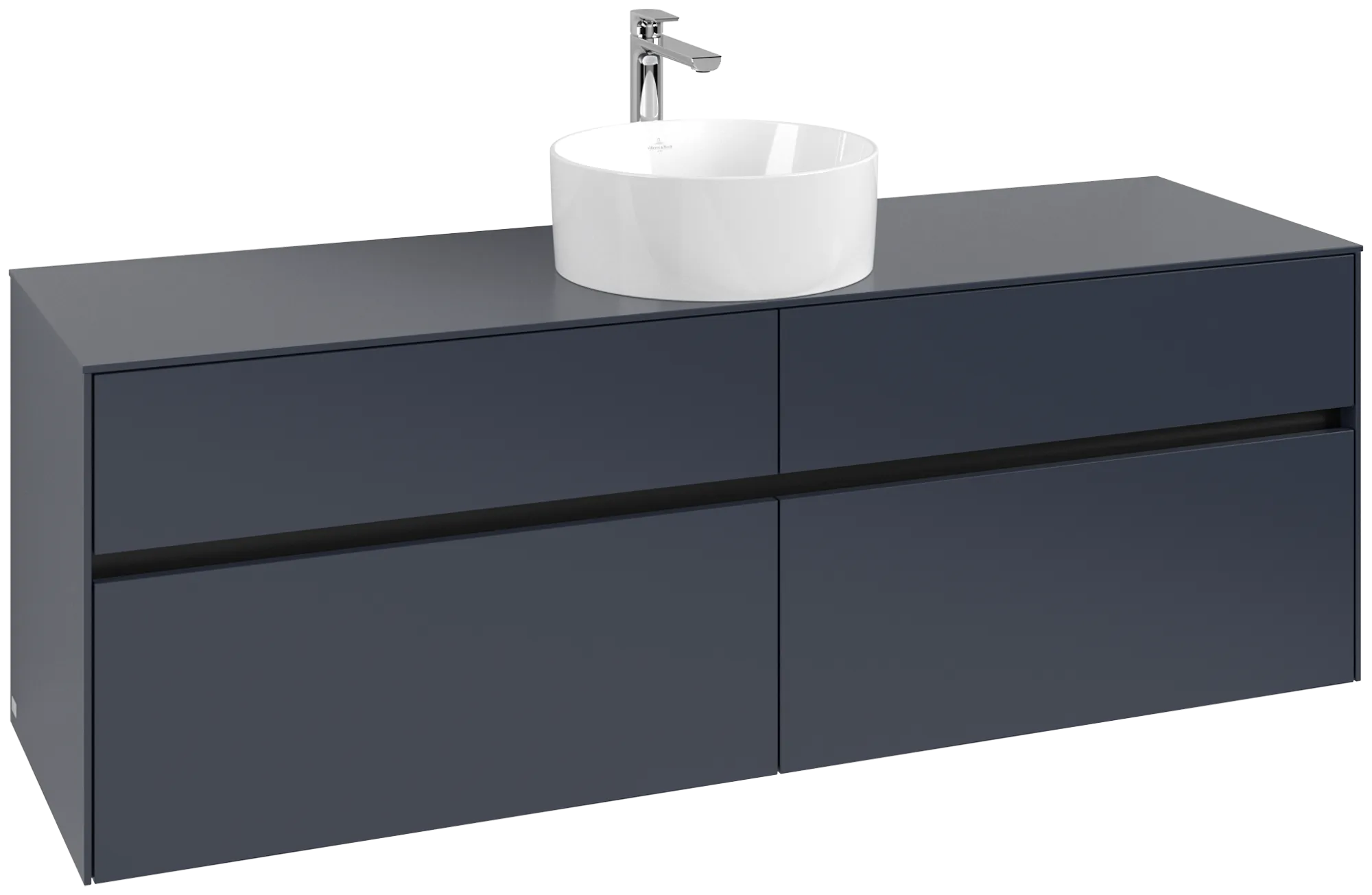 Villeroy & Boch Collaro Waschbeckenunterschrank C049B0, 1600 x 548 x 500 mm, Marine Blue