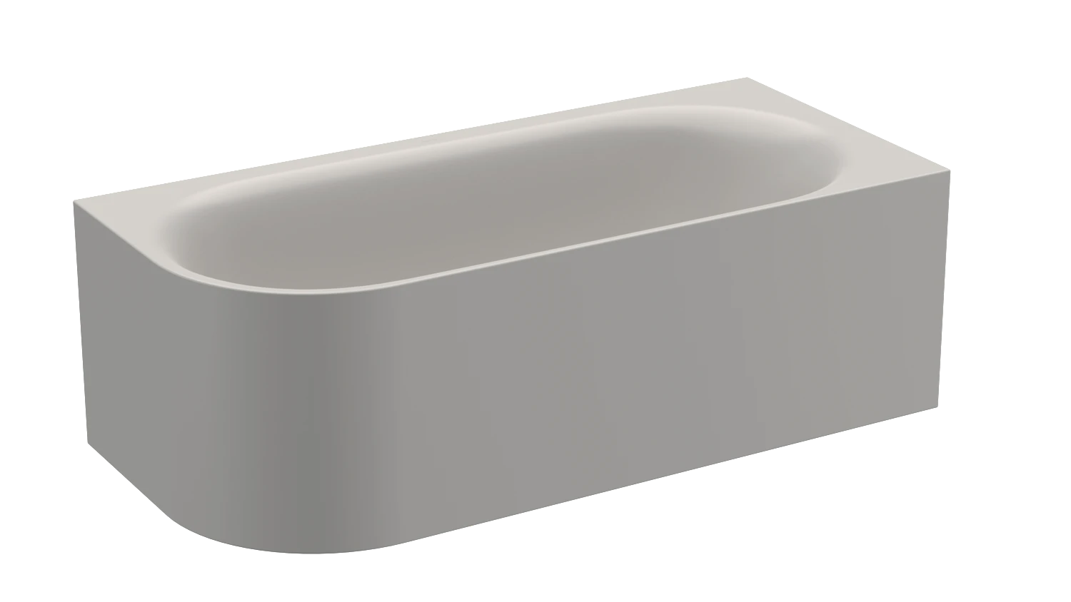 Bette oval Badewanne „BetteLux Oval V Silhouette“ 175 × 80 cm in Dust