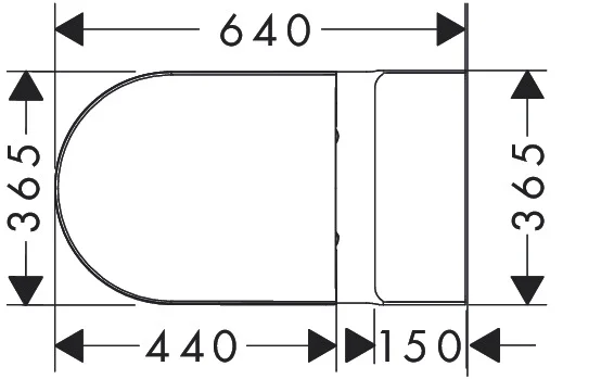 Hansgrohe EluPura Original S Stand-WC Set, glänzend, horizontaler/vertikaler Abgang, AquaChannel Flush, SoftClose, QuickRelease