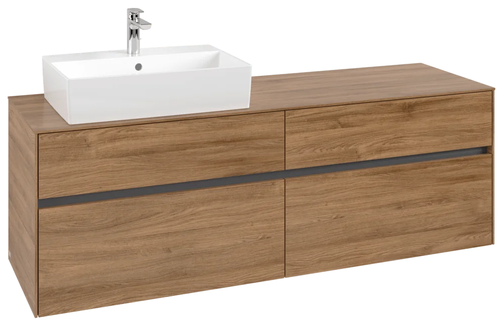 Villeroy & Boch Collaro Waschbeckenunterschrank C13500, 1600x548x500mm, Kansas Oak Villeroy & Boch Collaro Waschbeckenunterschrank C13500, 1600x548x500mm, Kansas Oak
