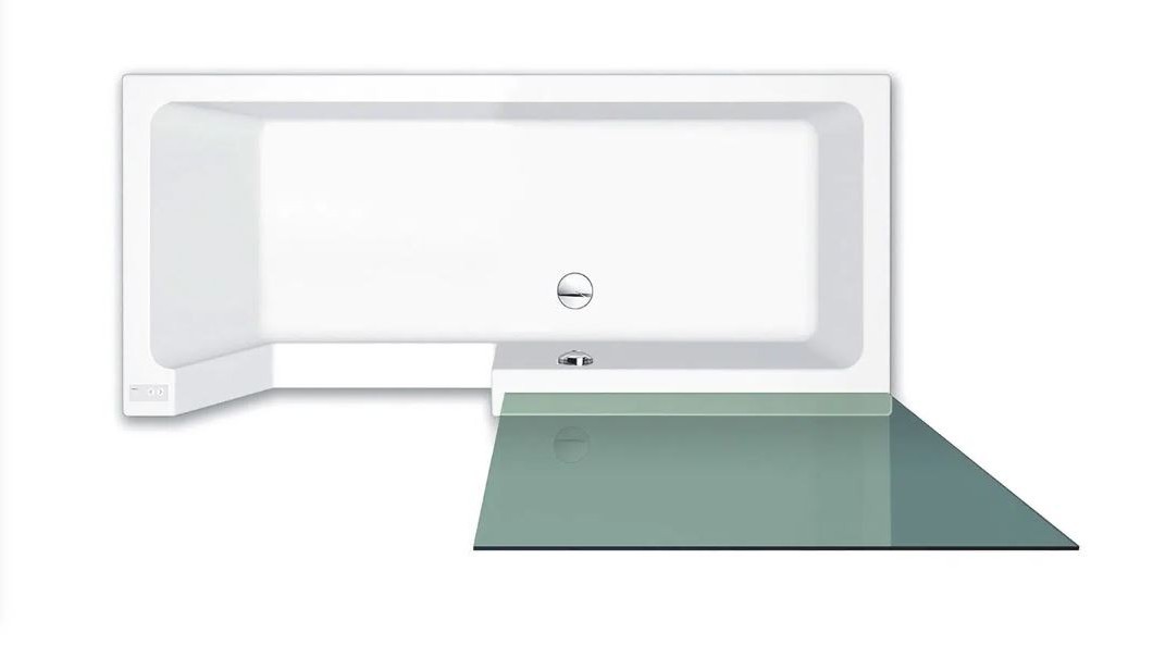 repaBAD Duschbadewanne links, Ecke „Easy-In“ 170 × 75 cm