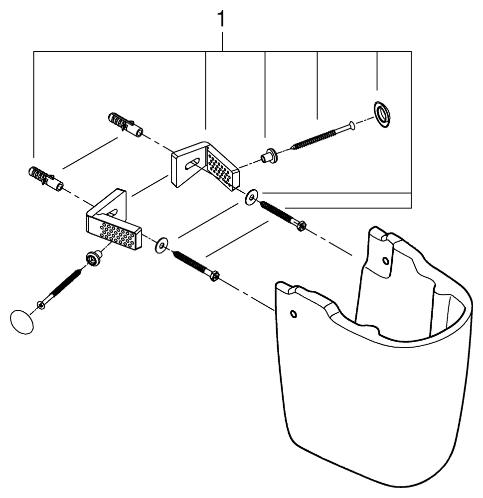 Halbsäule Bau Keramik 39426, für Waschtisch, aus Sanitärkeramik, alpinweiß