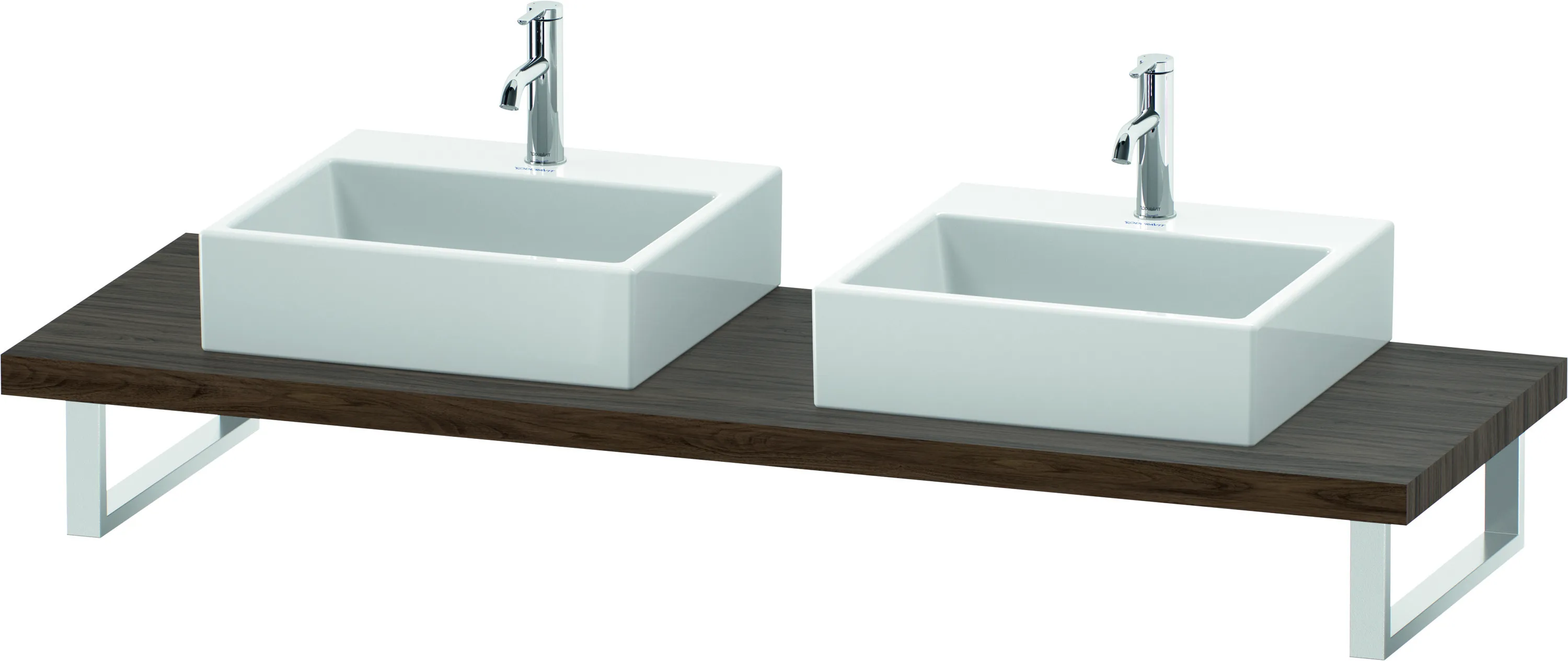 Duravit Konsole „L-Cube“ in Nussbaum Dunkel Duravit Konsole „L-Cube“ in Nussbaum Dunkel