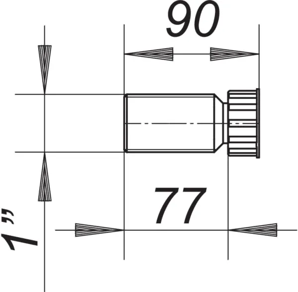 Gewindeverlängerung, 1″