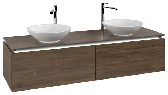 Villeroy & Boch Waschtischunterschrank „Legato“ für Schrankwaschtisch 1600 × 380 × 500 mm Arizona Oak, für links und rechts