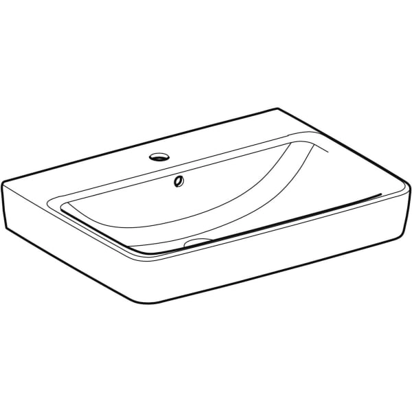Wandwaschtisch „Renova Plan“, rechteckig 65 × 48 cm