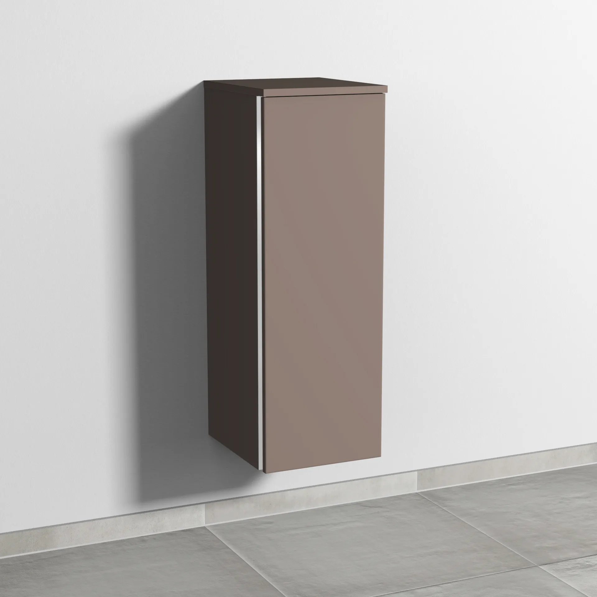 Sanipa Mittelschrank „3way“ 300 × 850 × 345 mm Anschlag rechts, in Taupe (matt), Anschlag rechts