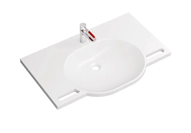 HEWI Produktset Waschtisch und Armatur, PG87, alpinweiß, B: 850 mm, T: 550 mm HEWI Produktset Waschtisch und Armatur, PG87, alpinweiß, B: 850 mm, T: 550 mm