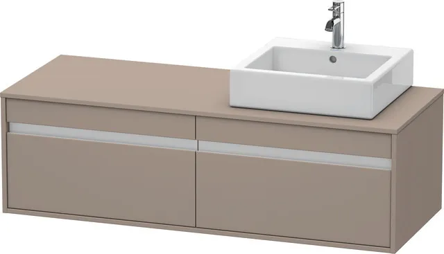 Duravit Waschtischunterschrank wandhängend „Ketho“ 140 × 42,6 × 55 cm Basalt Matt Duravit Waschtischunterschrank wandhängend „Ketho“ 140 × 42,6 × 55 cm Basalt Matt