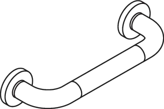 HEWI Haltegriff „Serie 801“ in Felsgrau HEWI Haltegriff „Serie 801“ in Felsgrau