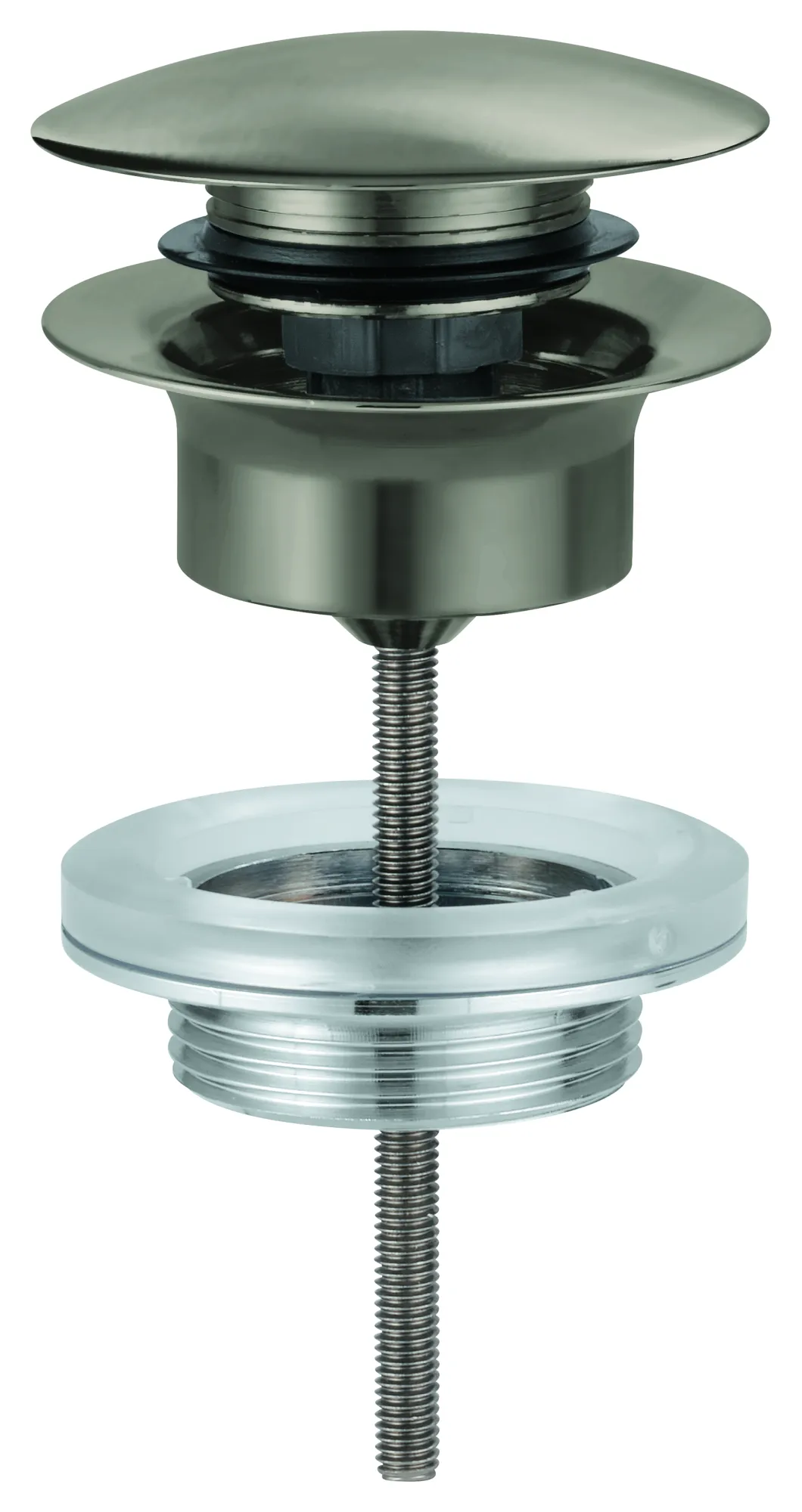 Ablaufgarnitur 65807, mit Klickverschluss, herausnehmbarer Stopfen, verschließbar, chrom Ablaufgarnitur 65807, mit Klickverschluss, herausnehmbarer Stopfen, verschließbar, chrom