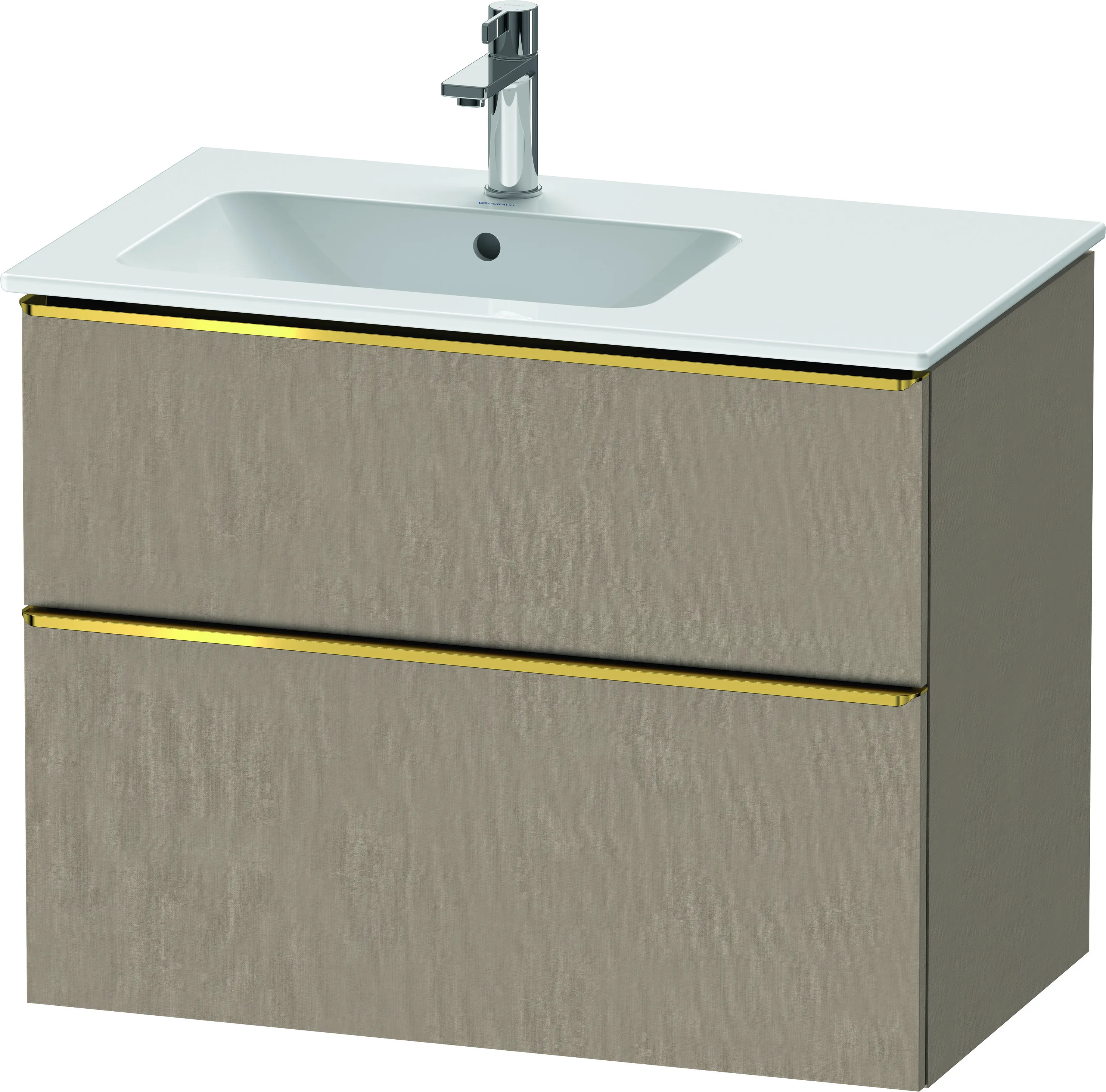 Duravit Waschtischunterschrank wandhängend „D-Neo“ 81 × 62,5 × 46,2 cm Leinen
