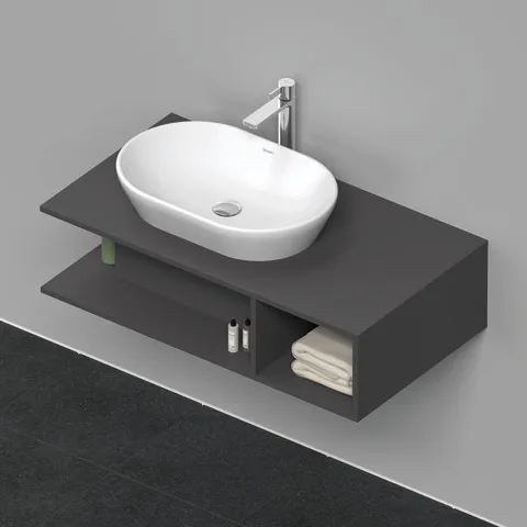 Duravit Waschtischunterschrank wandhängend „D-Neo“ 100 × 26 × 55 cm Graphit Matt Duravit Waschtischunterschrank wandhängend „D-Neo“ 100 × 26 × 55 cm Graphit Matt