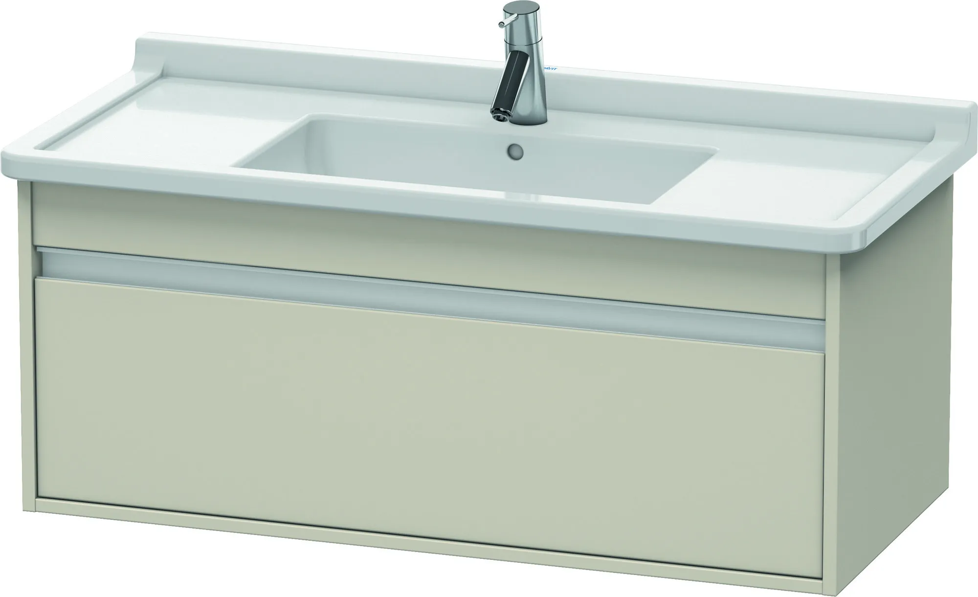 Duravit Waschtischunterschrank wandhängend „Ketho“ 100 × 41 × 45,5 cm Taupe Matt Duravit Waschtischunterschrank wandhängend „Ketho“ 100 × 41 × 45,5 cm Taupe Matt