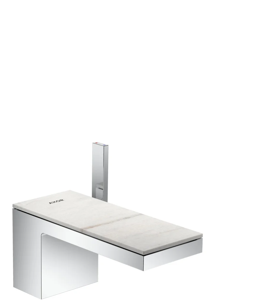 Hansgrohe AXOR MyEdition Einhebel-Waschtischmischer 70, Chrom, Ausladung 151 mm, Auslaufhöhe 70 mm, PowderRain Strahlart, max. Durchflussmenge 5 l/min