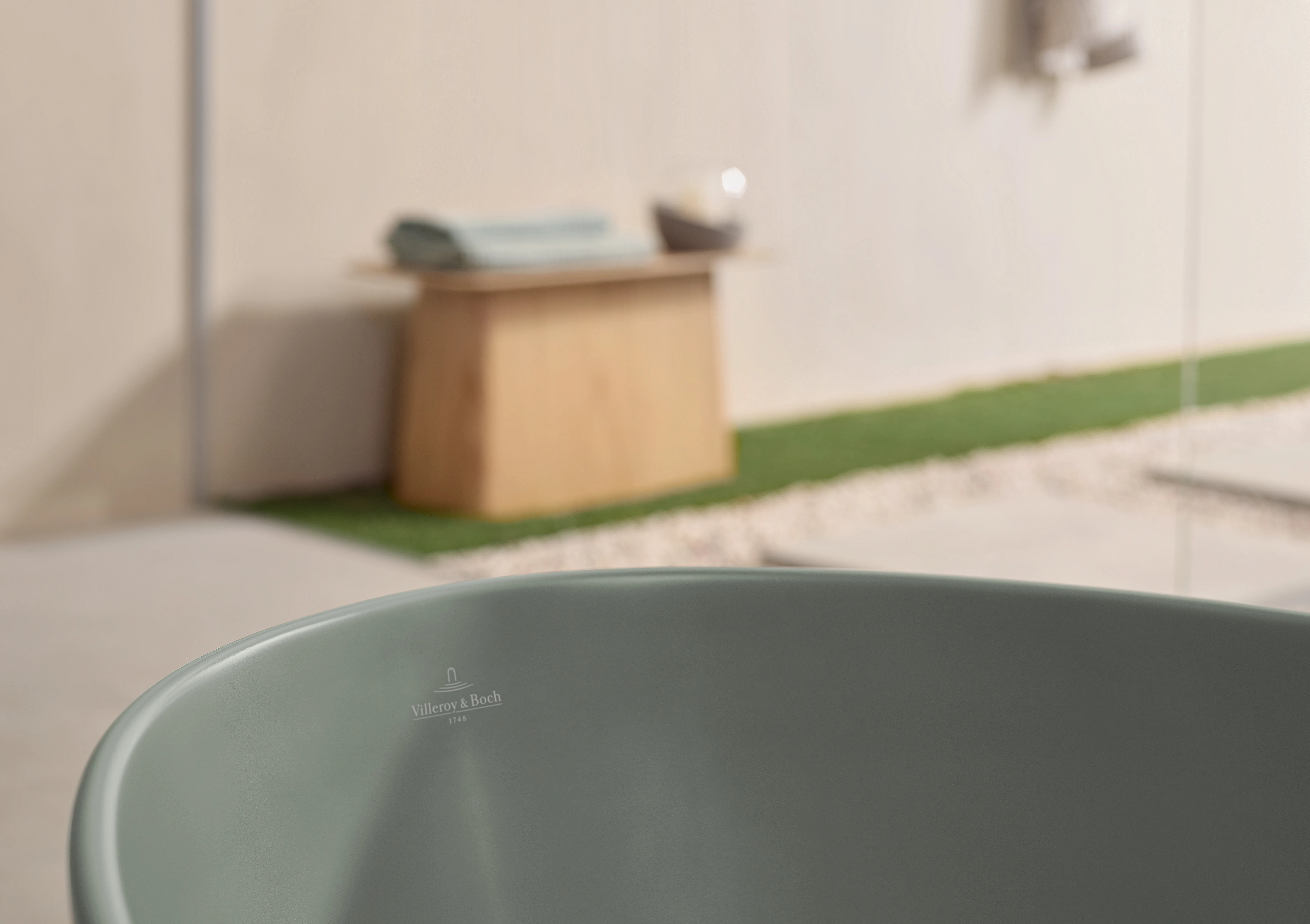 Villeroy & Boch freistehende Badewanne Antao, 170 x 75 cm, Morning Green, Höhe 500 mm, Wanneneinbaumaß 504 mm Villeroy & Boch freistehende Badewanne Antao, 170 x 75 cm, Morning Green, Höhe 500 mm, Wanneneinbaumaß 504 mm
