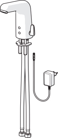 Hansa Waschtischarmatur, elektronisch „Medipro“ Ausladung 117 mm in Chrom Hansa Waschtischarmatur, elektronisch „Medipro“ Ausladung 117 mm in Chrom