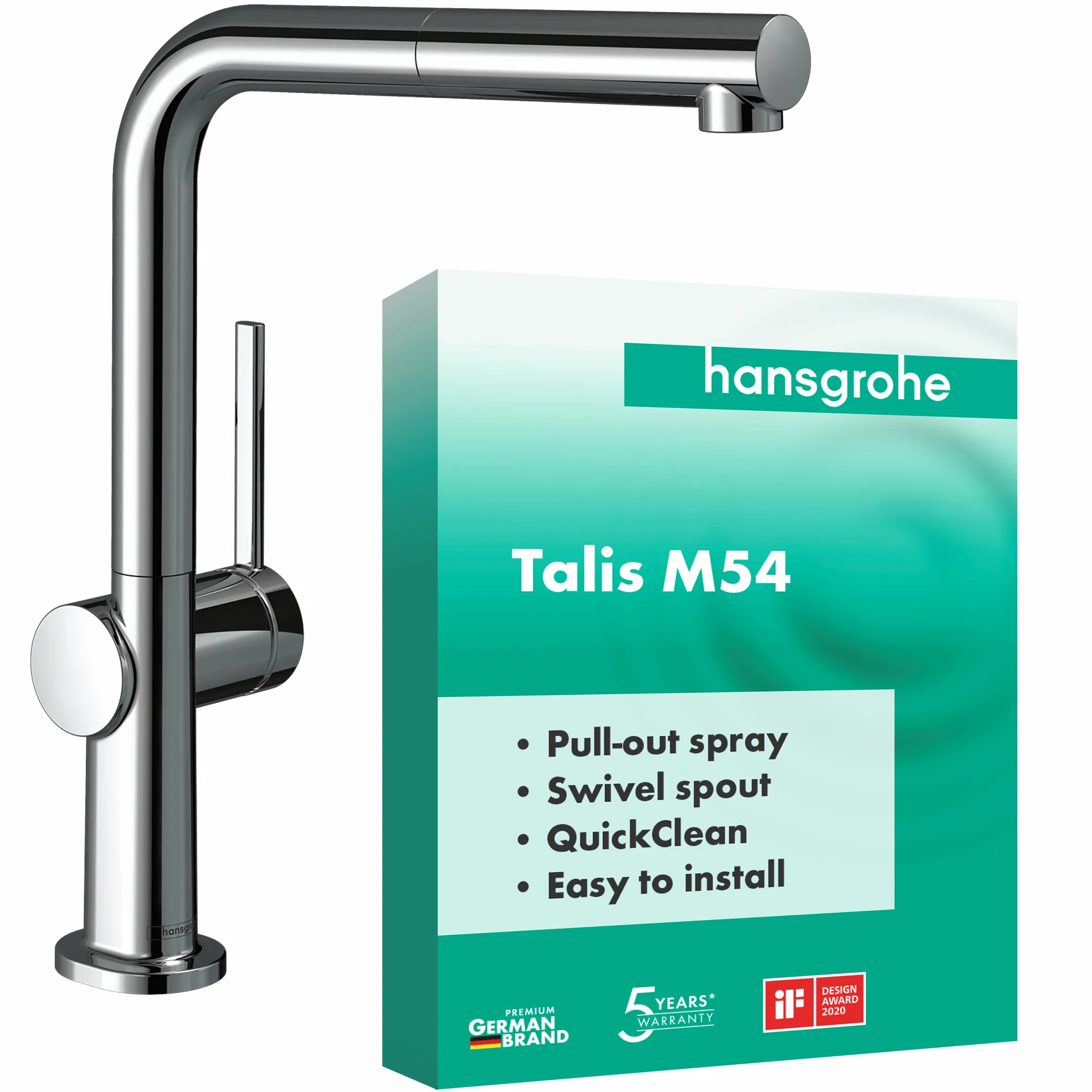 Hansgrohe Talis M54 Einhebel-Küchenmischer 270, Ausziehauslauf, 1jet, Chrom Hansgrohe Talis M54 Einhebel-Küchenmischer 270, Ausziehauslauf, 1jet, Chrom
