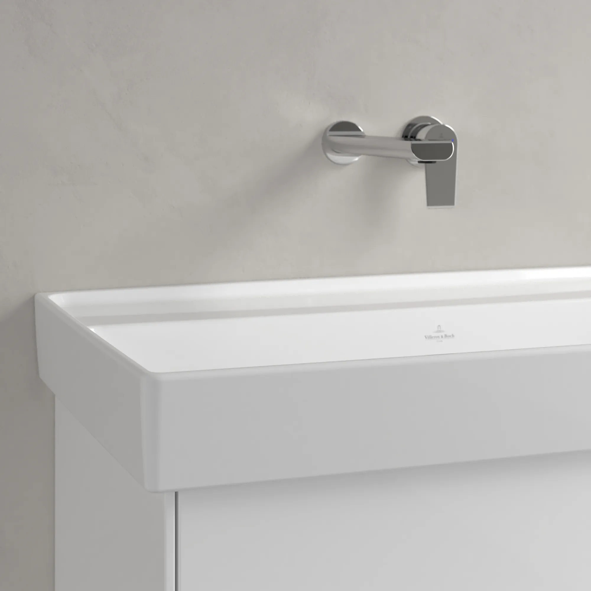 Villeroy & Boch Schrankwaschtisch aus TitanCeram „Collaro“ 800 × 465 × 160 mm, ohne Hahnlochbohrung in Weiß Alpin Villeroy & Boch Schrankwaschtisch aus TitanCeram „Collaro“ 800 × 465 × 160 mm, ohne Hahnlochbohrung in Weiß Alpin