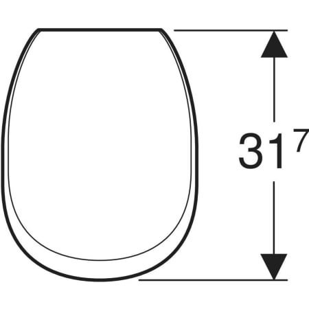 Urinaldeckel „Corso“ in weiß alpin Urinaldeckel „Corso“ in weiß alpin