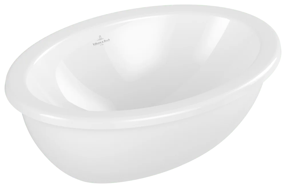 Villeroy & Boch Einbauwaschbecken Loop & Friends, oval, weiß Alpin, 505 x 360 x 185 mm, TitanCeram, glänzend