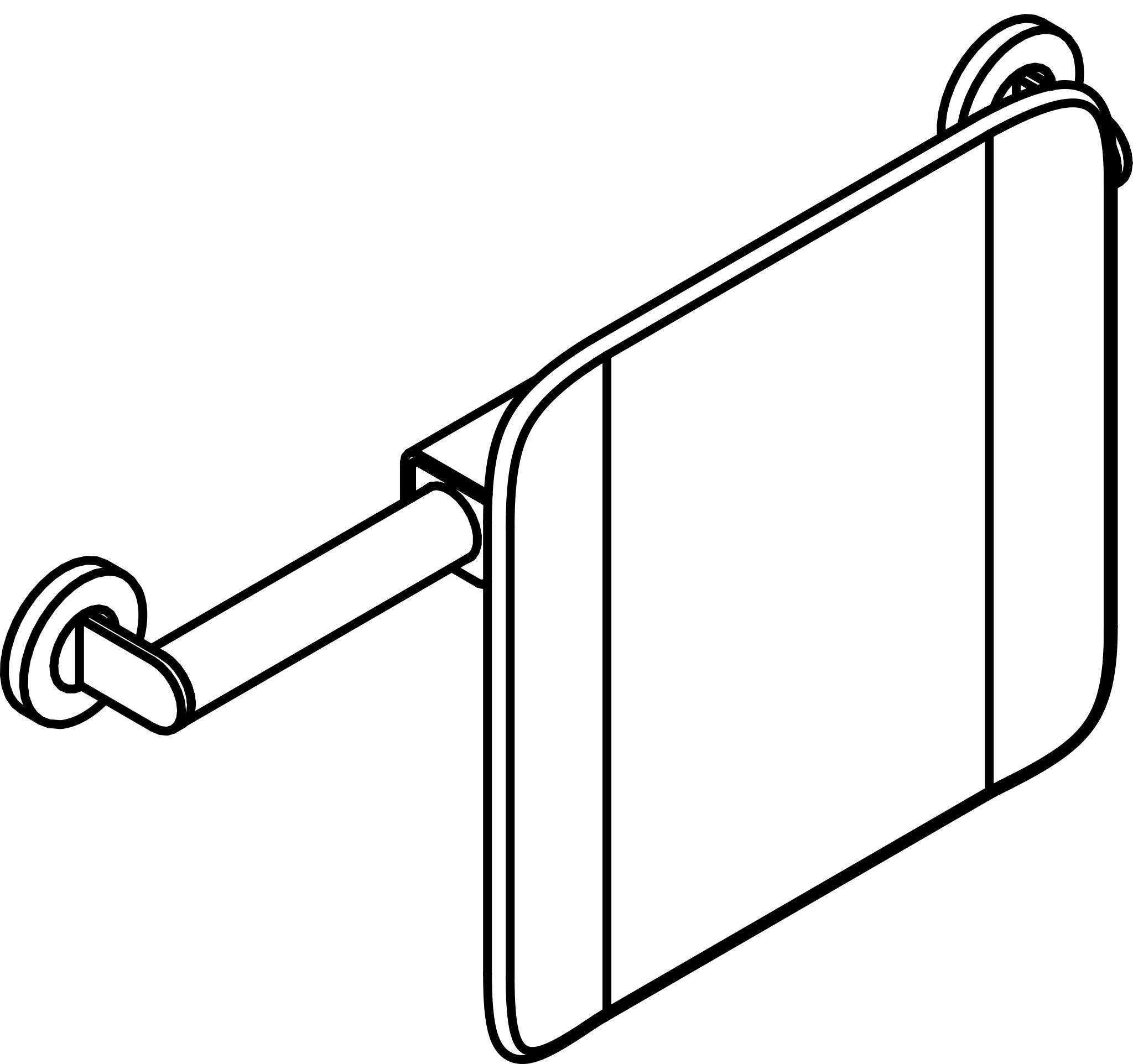 HEWI Rückenstütze „System 900“ 15,6 cm in Anthrazitgrau