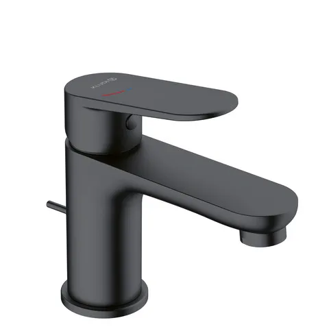 Kludi-X1 Waschtisch-Einhandmischer 75 DN15, SmartStart mattschwarz