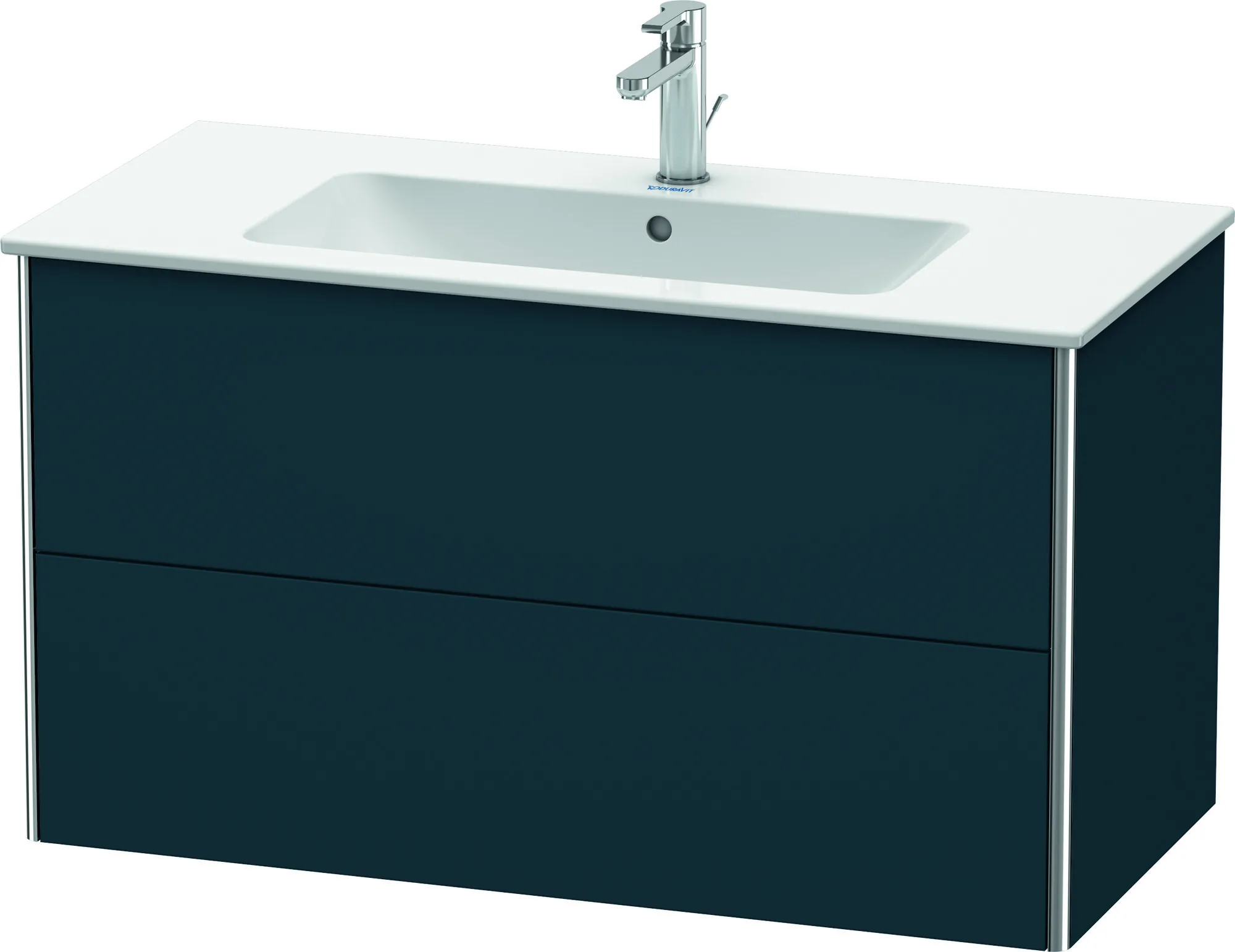 Duravit Waschtischunterschrank wandhängend „XSquare“ 101 × 56 × 47,8 cm Nachtblau Seidenmatt Duravit Waschtischunterschrank wandhängend „XSquare“ 101 × 56 × 47,8 cm Nachtblau Seidenmatt