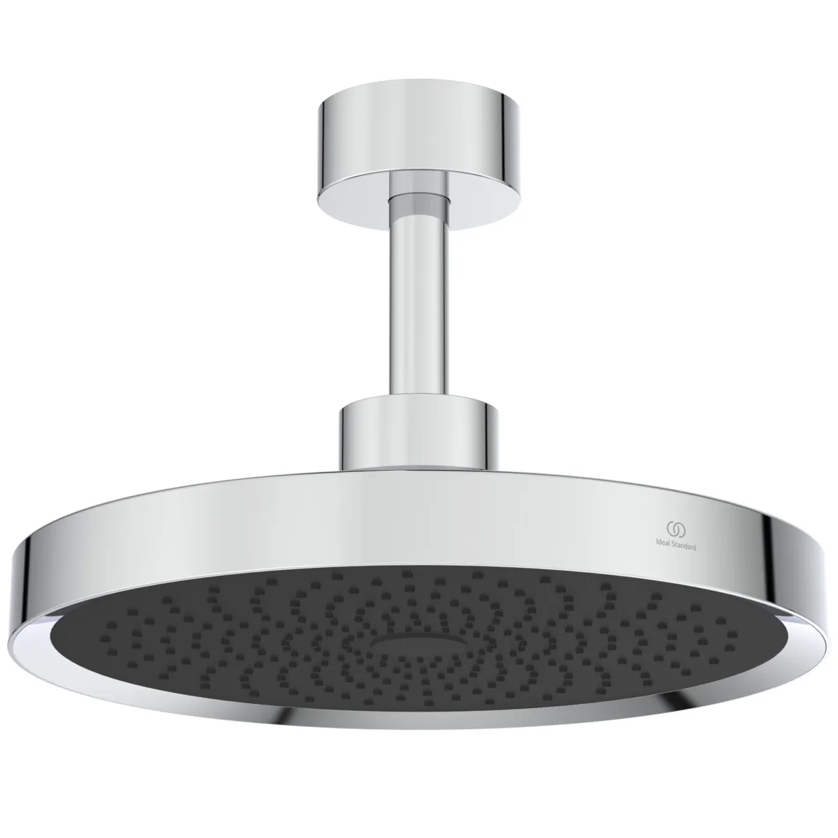 Regenbrause Idealrain Solos mit Deckenanschluss mit LED-Leuchtring Chrom Regenbrause Idealrain Solos mit Deckenanschluss mit LED-Leuchtring Chrom