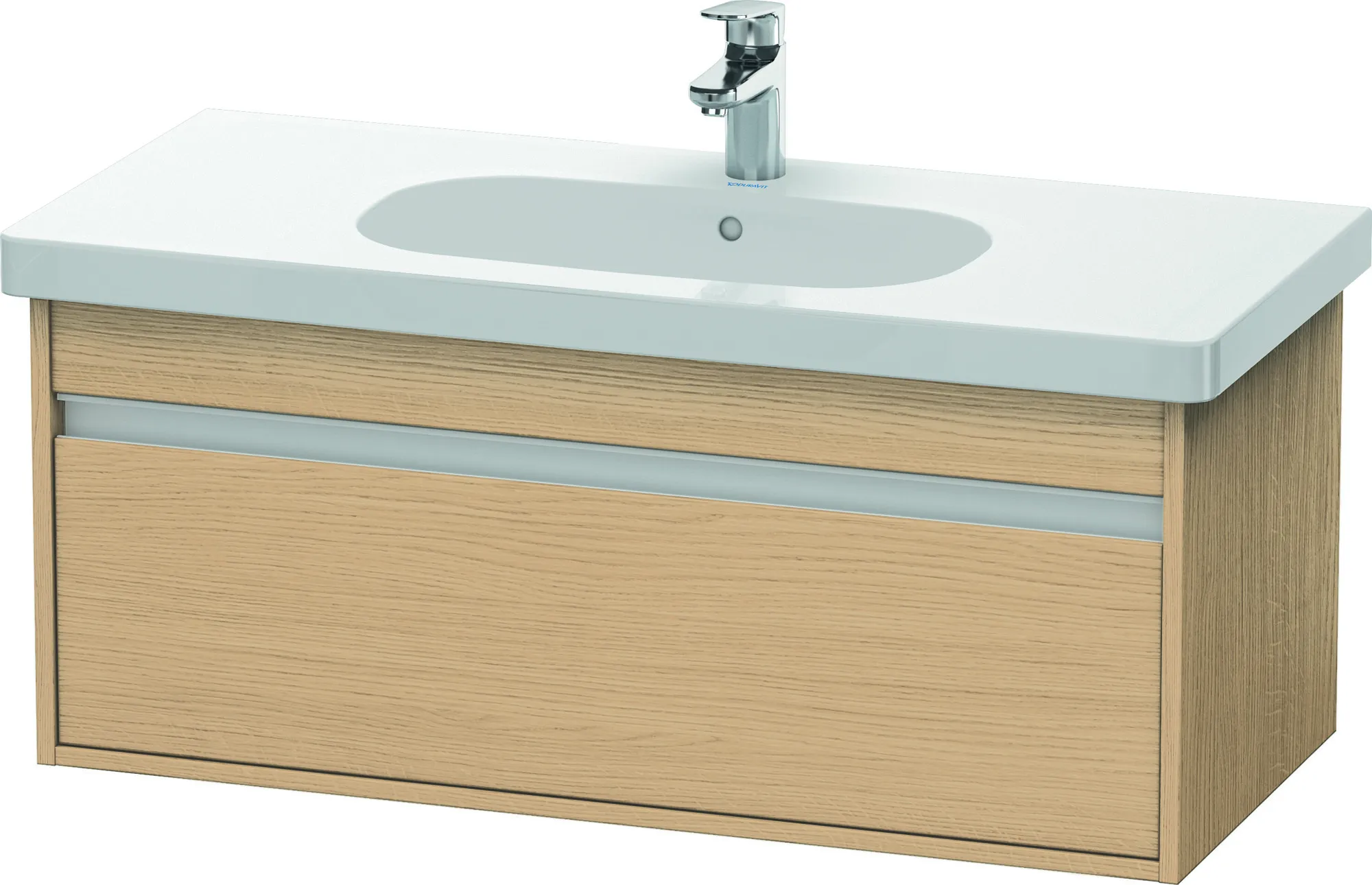 Duravit Waschtischunterschrank wandhängend „Ketho“ 100 × 41 × 45,5 cm Eiche Natur Duravit Waschtischunterschrank wandhängend „Ketho“ 100 × 41 × 45,5 cm Eiche Natur