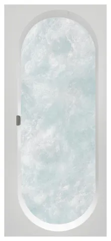 Villeroy & Boch Whirlwanne „Oberon 2.0“ mit Whirlsystem „Special Combipool Active“ rechteck 170 × 75 cm, Mittelablauf in Weiß Alpin