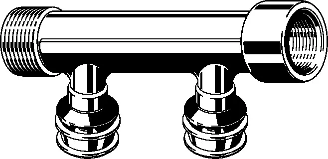 Viega „Raxofix“ Verteiler 2-fach Viega „Raxofix“ Verteiler 2-fach