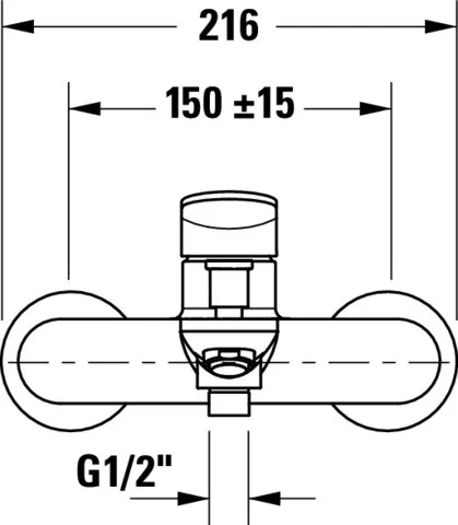 Zweihand-Wannenarmatur „Wave“ Ausladung 178 mm in Gold (poliert) Zweihand-Wannenarmatur „Wave“ Ausladung 178 mm in Gold (poliert)