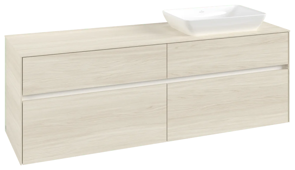 Villeroy & Boch Collaro Waschbeckenunterschrank C12200, 1600x548x500mm, White Oak