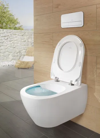 Wand-Tiefspül-WC DirectFlush „Subway 2.0“ 37 × 36,5 × 56 cm in Weiß Alpin, ohne Spülrand, Abgang waagerecht