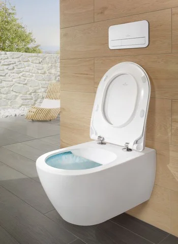 Wand-Tiefspül-WC DirectFlush „Subway 2.0“ 37 × 36,5 × 56 cm in Weiß Alpin, ohne Spülrand, Abgang waagerecht