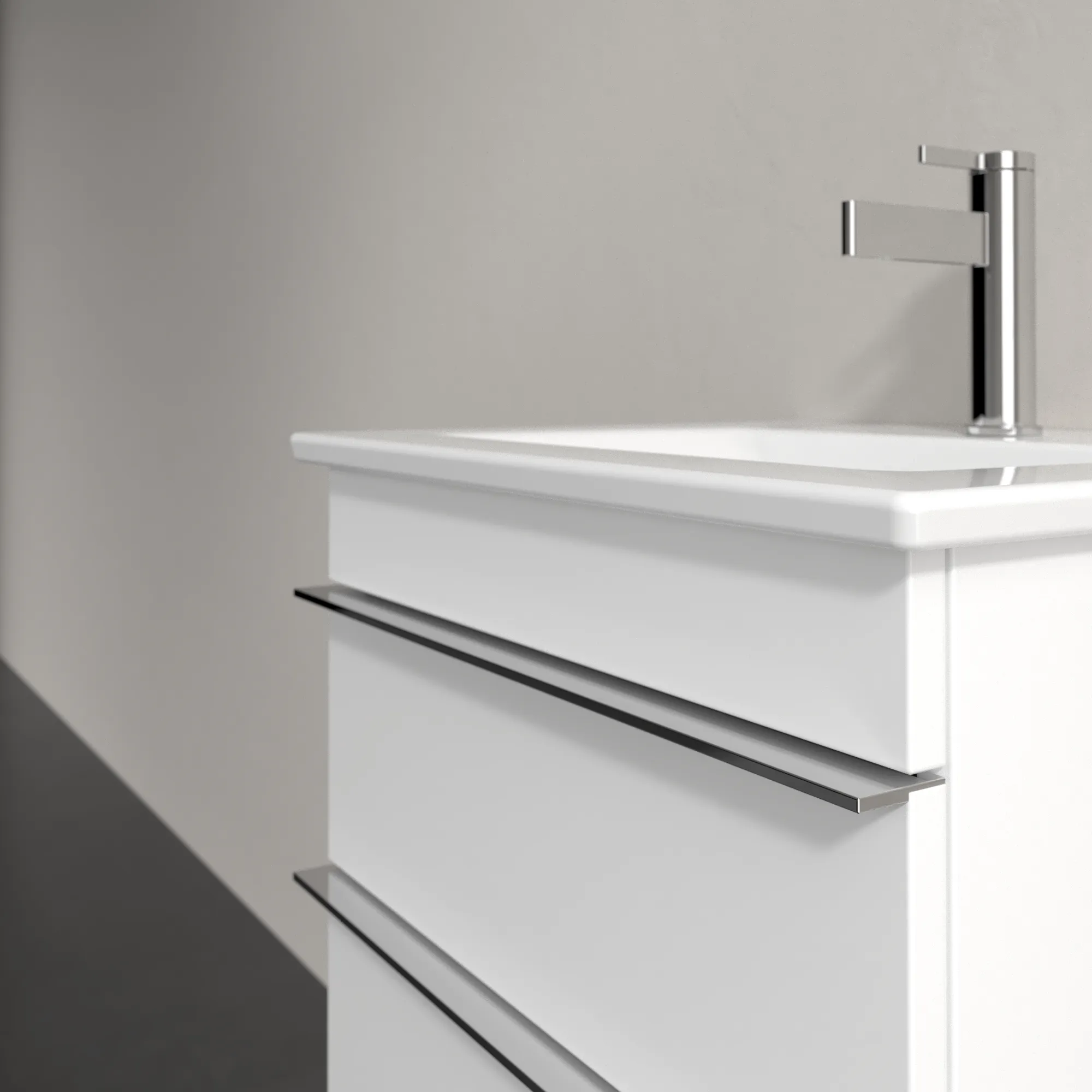 Villeroy & Boch Waschtischunterschrank „Venticello“ für Schrankwaschtisch 466 × 590 × 425 mm Glossy White, für Becken mittig