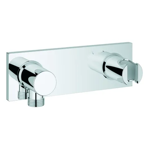 Wandanschlussbogen Grohtherm F 26878, intgrierter Brausehalter, für 35 034 000, ohne Rohbauset, chrom Wandanschlussbogen Grohtherm F 26878, intgrierter Brausehalter, für 35 034 000, ohne Rohbauset, chrom