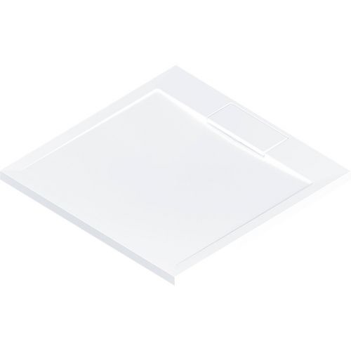 HSK quadrat Marmor-Polymer-Duschwanne mit Randablauf „superflach“ 90 × 90 cm