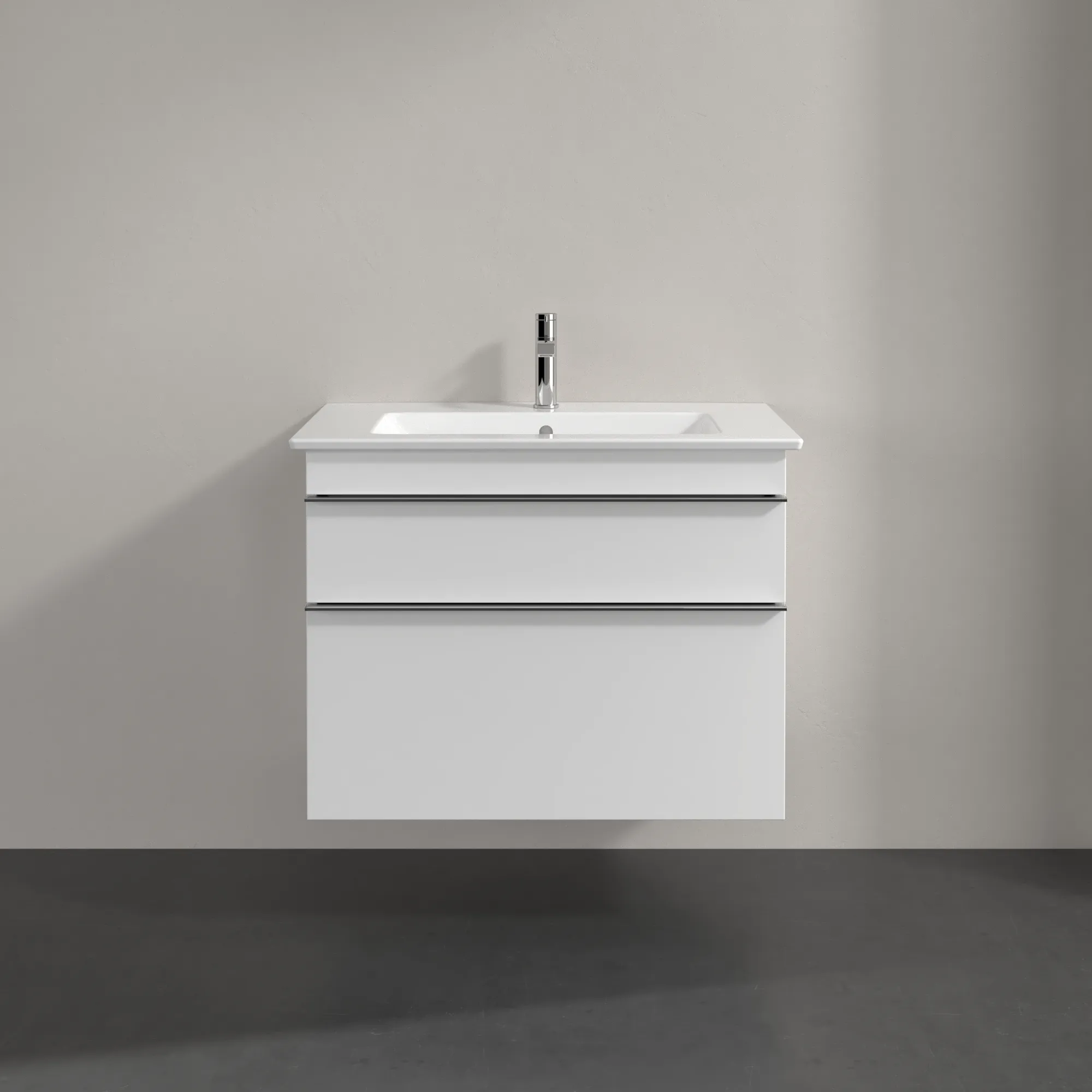 Villeroy & Boch Waschtischunterschrank „Venticello“ für Schrankwaschtisch 753 × 590 × 502 mm Glossy White, für Becken mittig