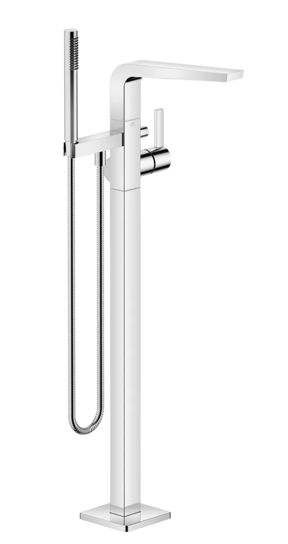 Wannen-Einhandbatterie mit Standrohr für freistehende Montage mit Schlauchbrausegarnitur CL.1 Chrom 25863705 Wannen-Einhandbatterie mit Standrohr für freistehende Montage mit Schlauchbrausegarnitur CL.1 Chrom 25863705